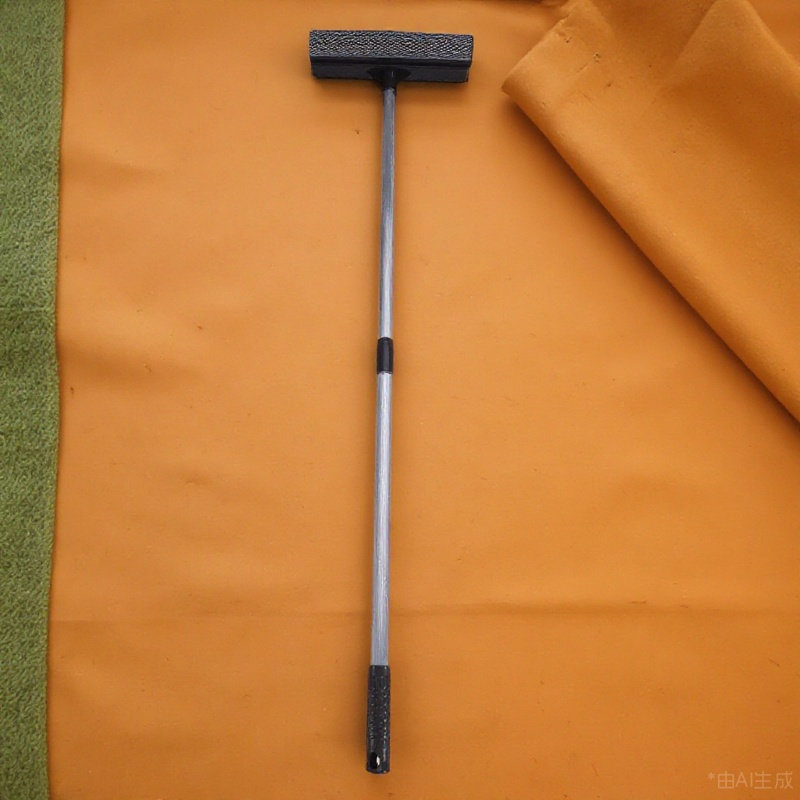 Glass Cleaner Streak - ที่เช็ดกระจกแบบยืดหดได้พร้อมไมโครไฟเบอร์สำหรับทำความสะอาดกระจกไร้คราบ ใช้ในบ้านสำหรับหน้าต่างภายในบ้าน สีเทา