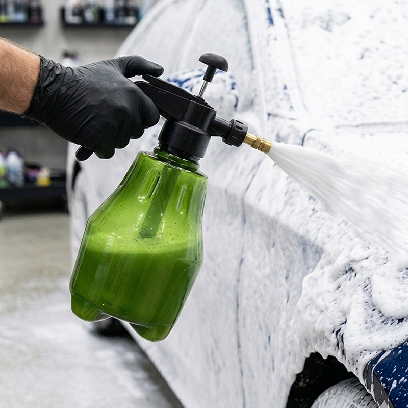 Foam Cannon Car Wash - ขวดสเปรย์ล้างรถขนาด 1.5 ลิตร กระป๋องฉีดน้ำล้างรถแบบมือถือ สำหรับล้างรถ รดน้ำต้นไม้