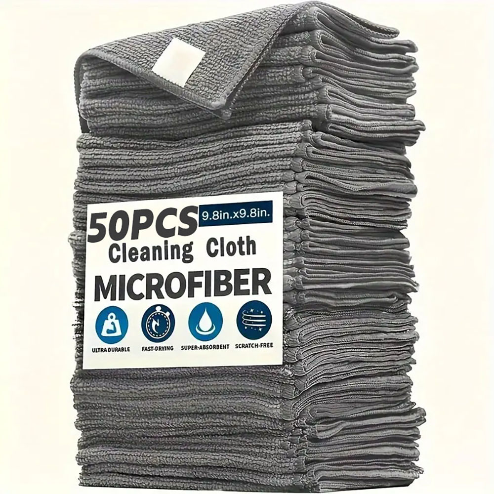 Microfiber Towel Detailing - ผ้าไมโครไฟเบอร์หนา ซับน้ำได้ดี ไม่เป็นขุย ใช้ซ้ำได้ สำหรับทำความสะอาดกระจกรถยนต์ ผ้าเช็ดทำความสะอาดที่ทนทาน