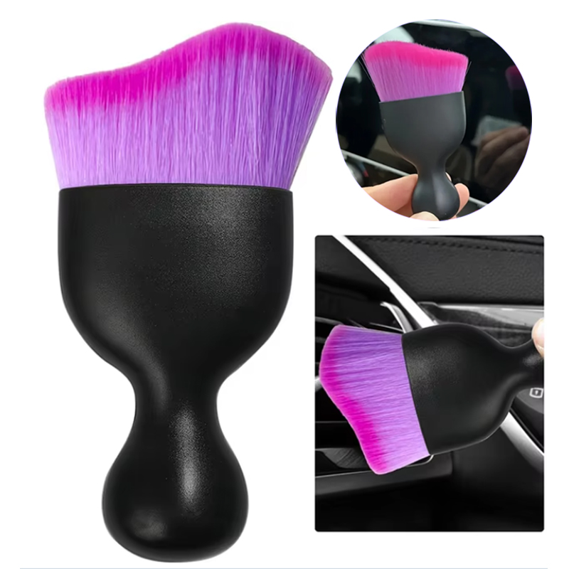 Interior Detailing Kit - รถ Vent สีม่วงทําความสะอาดแปรงนุ่มรายละเอียดภายในแปรงทําความสะอาดรอยแยกบํารุงรักษาฝุ่น Remover รถเครื่องมือความงาม