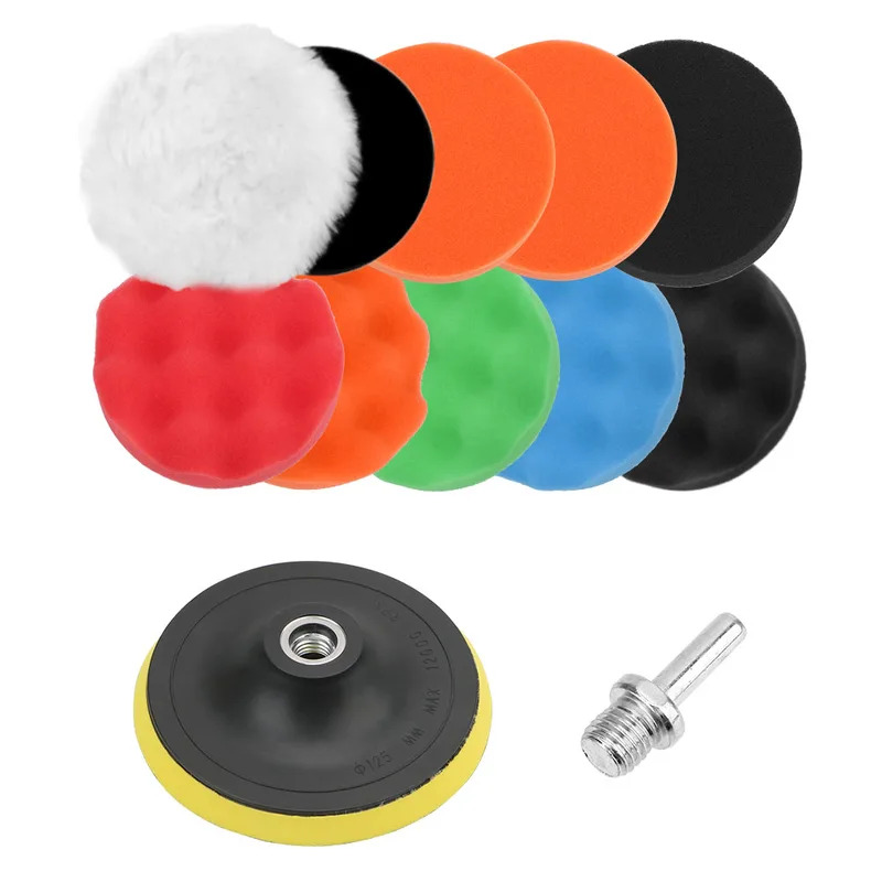 ชุดแผ่นขัดเคลือบสีรถยนต์ 12 ชิ - Polish Pad Set Buffer บทวิจารณ์และราคา