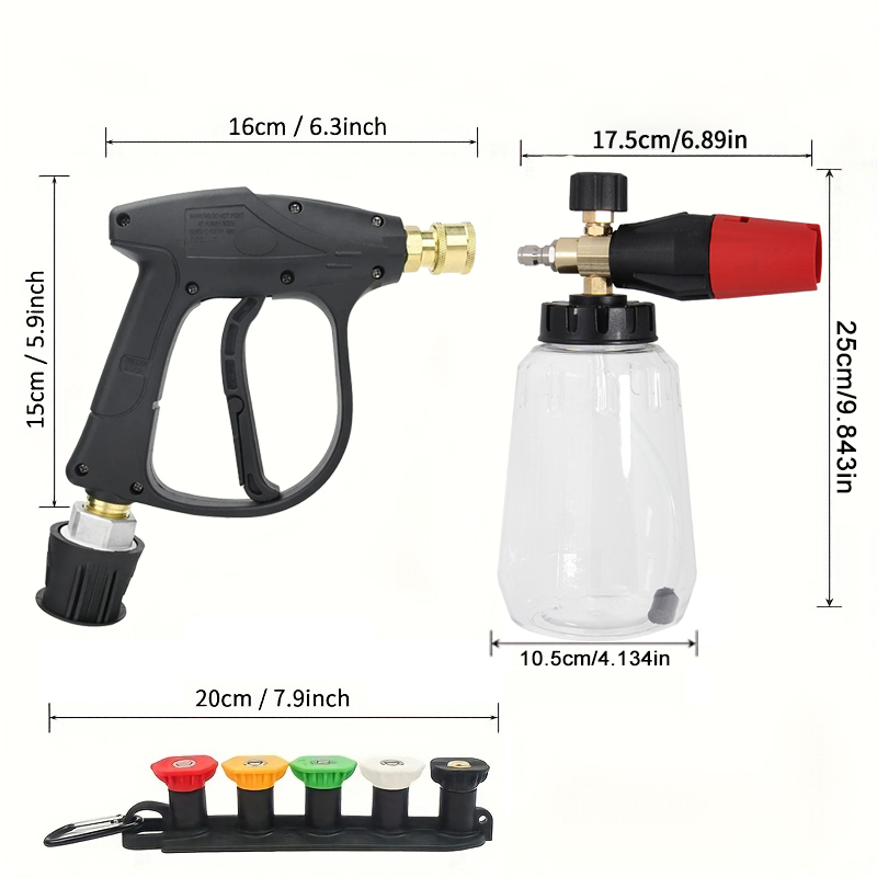 ชุดหัวฉีดโฟมล้างรถแบบใช้กับเคร - Foam Cannon Car Wash บทวิจารณ์และราคา