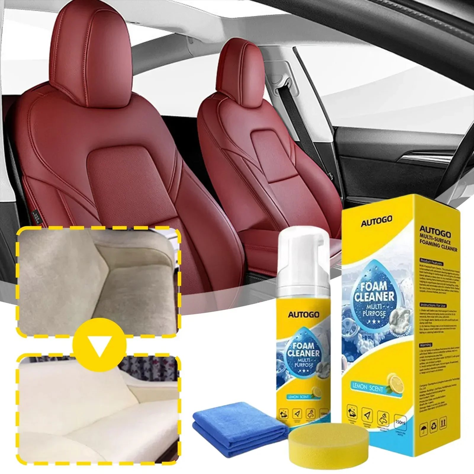 น้ำยาทำความสะอาดอเนกประสงค์แบบ - Leather Cleaner Interior บทวิจารณ์และราคา